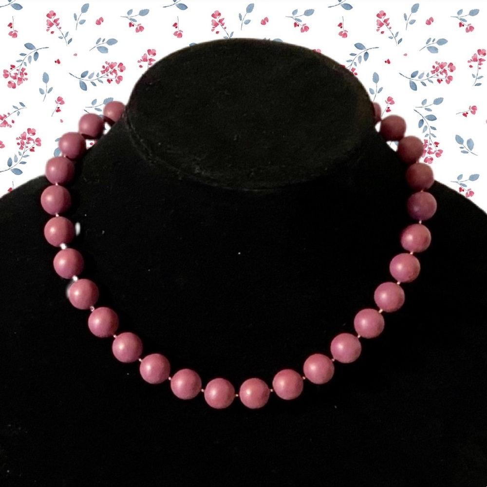 Berry Purple Beautiful Beaded Necklace